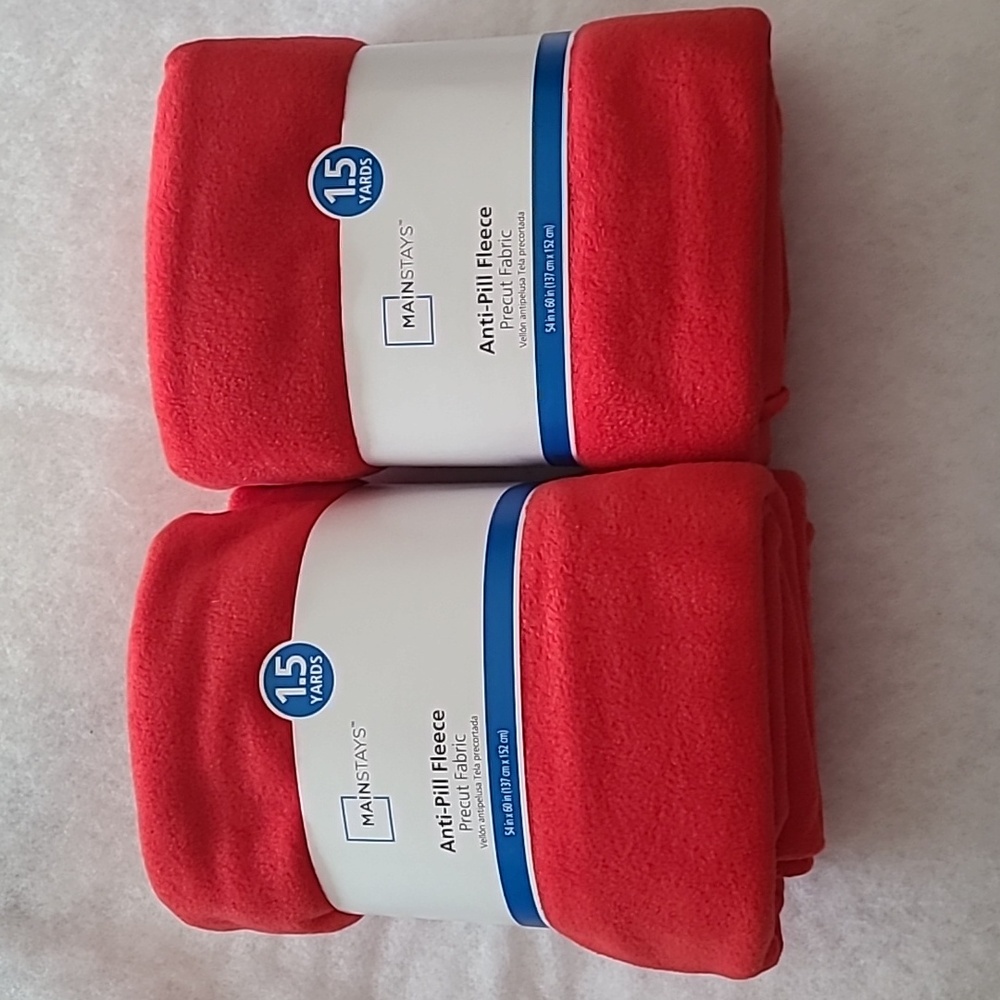 Mainstays Anti-Pill Fleece 3 yards total of Precut Fabric